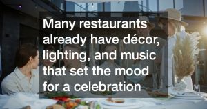 family in a restaurant